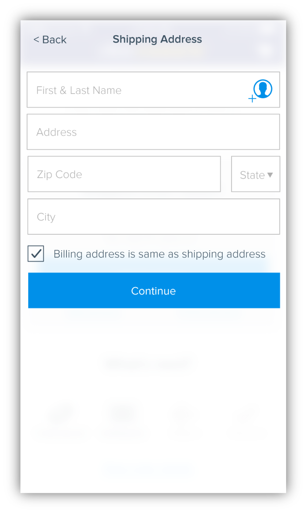 Asking for the user's zip code before state or city takes advantage of a feature that is able to automatically populate the city and state based on the zip code. This allows the user to skip 2 form fields, thus moving them through the flow much faster. 
