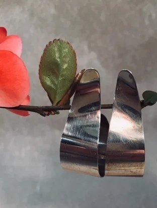 Vintage Scroll Sterling Earrings