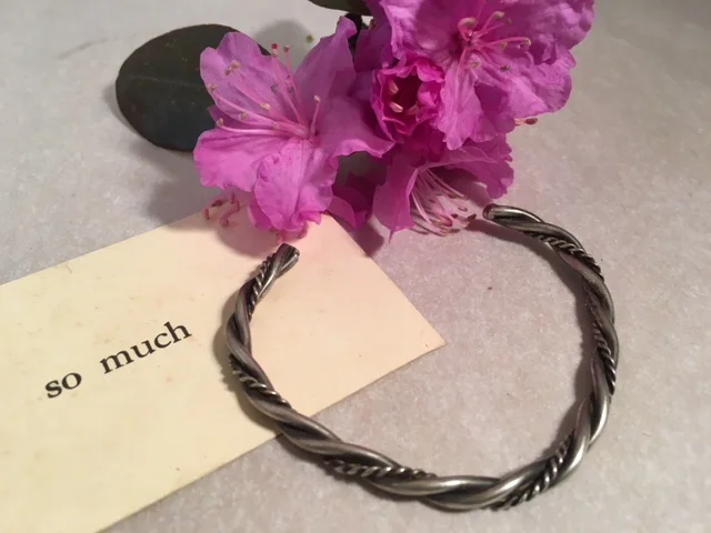 Sterling Vintage Twist Bracelet