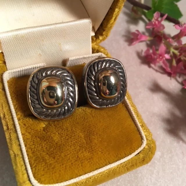 Sterling and Vermeil Rope Earrings