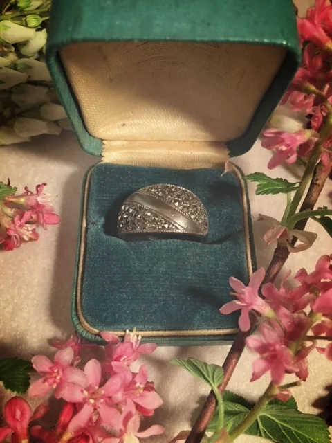Antique Marcasite Sterling Ring