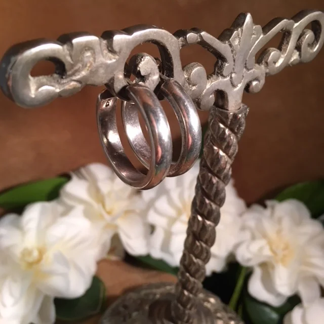 Classic Sterling Hoops