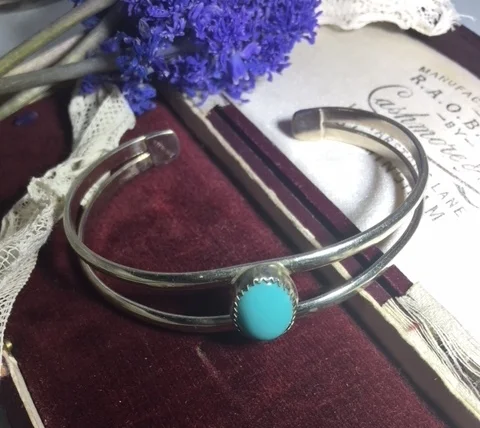 Sterling Silver Turquoise Cuff