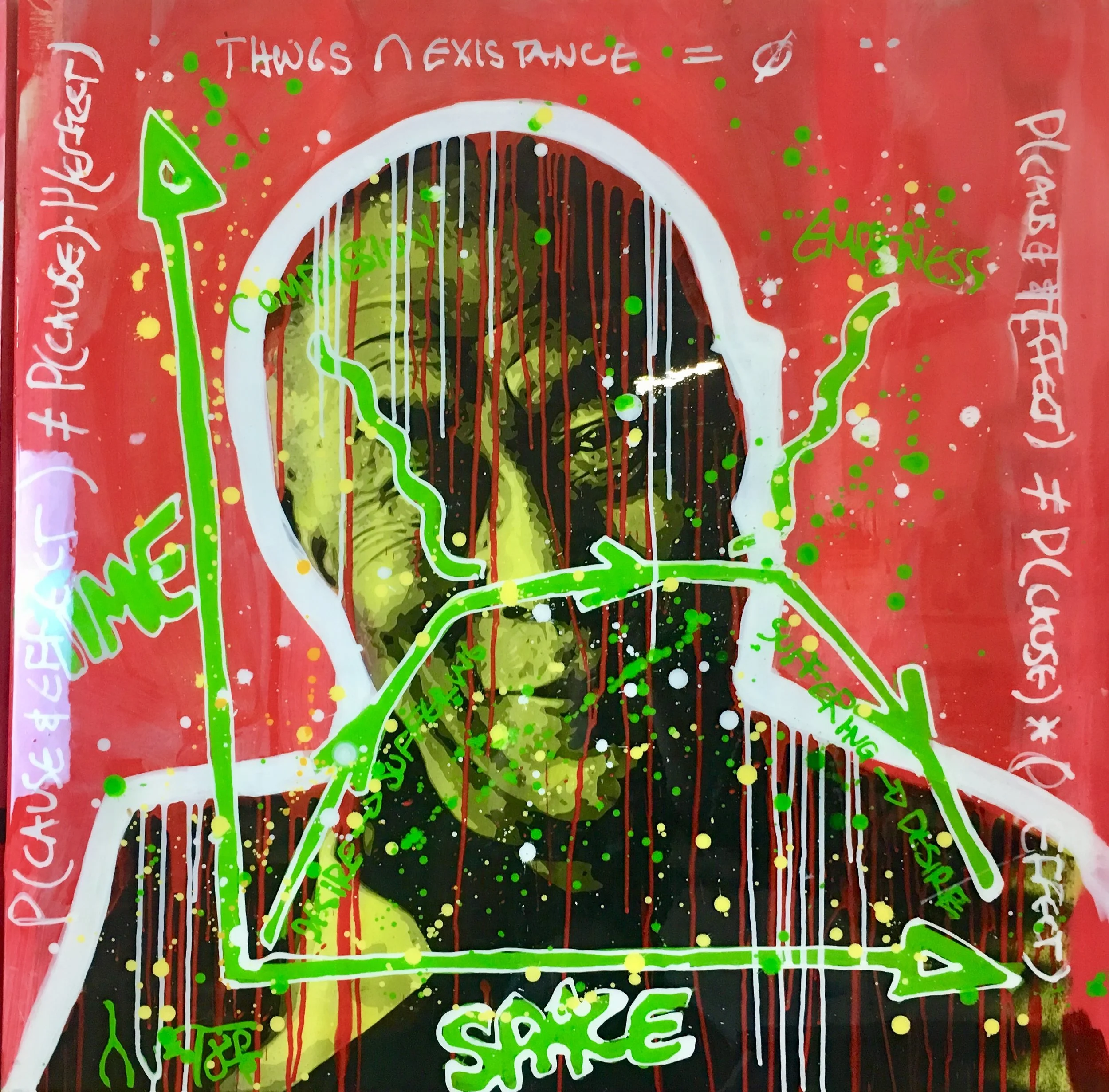 SOLD | Existence | Dalai Lama | 36 x 36
