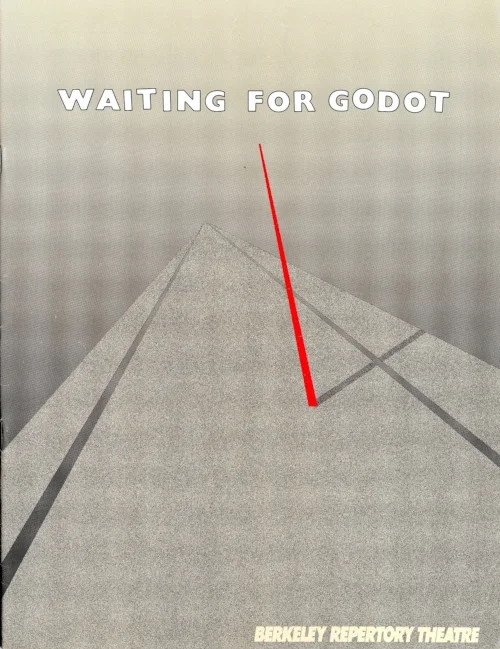 Program cover for Sam Beckett's Waiting for Godot at the Berkeley Repertory Theatre.