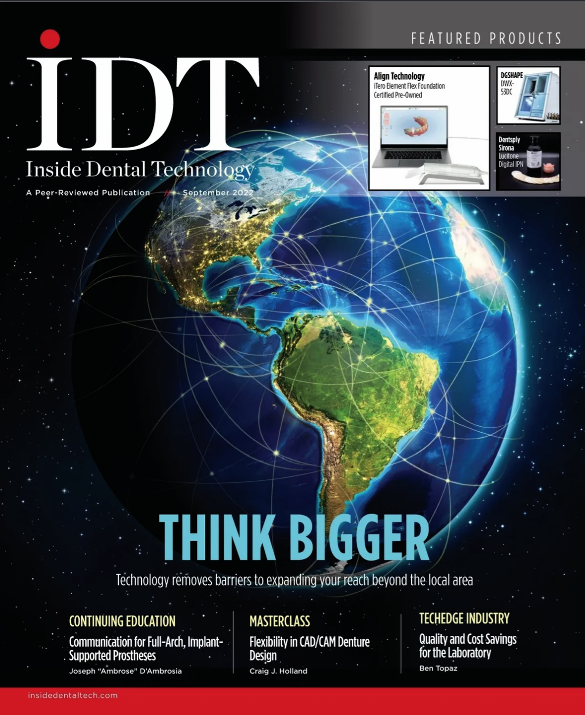 Dimitri Tsichlis Featured In Inside Dental Technology Magazine