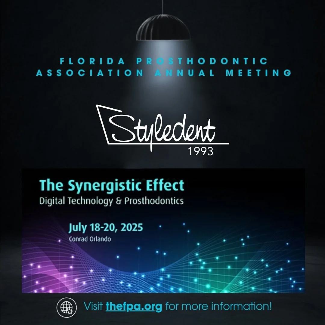 Styledent is at the Florida Prosthodontics Association Annual Meeting! @floridafpa 

If you&rsquo;re attending, come say hi! 👋🏼 We&rsquo;d love to show you how Styledent can simplify your workflow and help you deliver the kind of results your patie