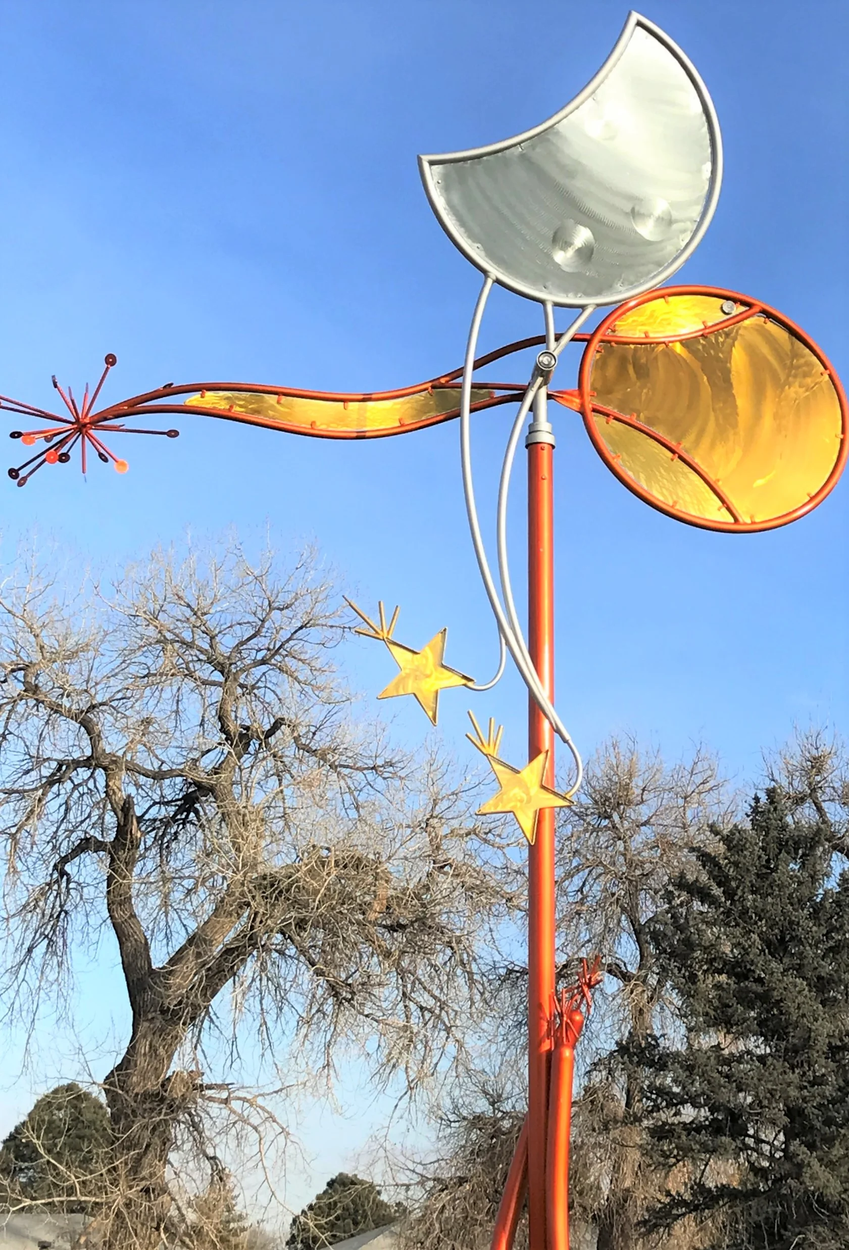 Sun Moon Stars Windvane