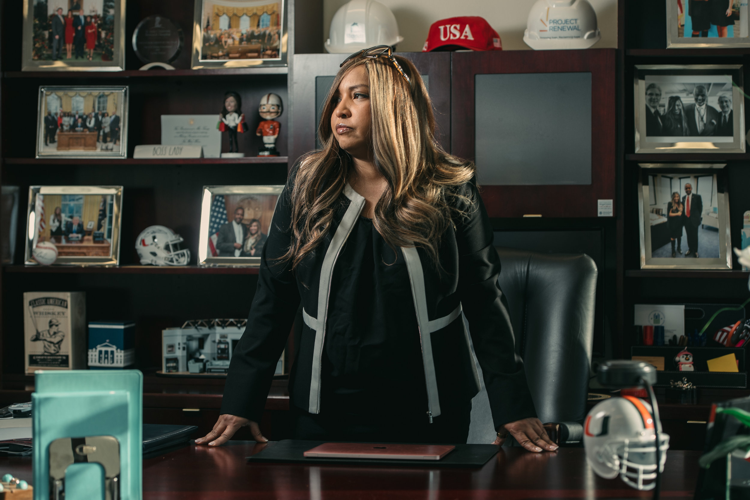 Lynne Patton, Trump appointee to the U.S. Department of Housing and Urban Development’s regional administrator for New York and New Jersey, in her office at 26 Federal Plaza in Lower Manhattan, March 2019. 