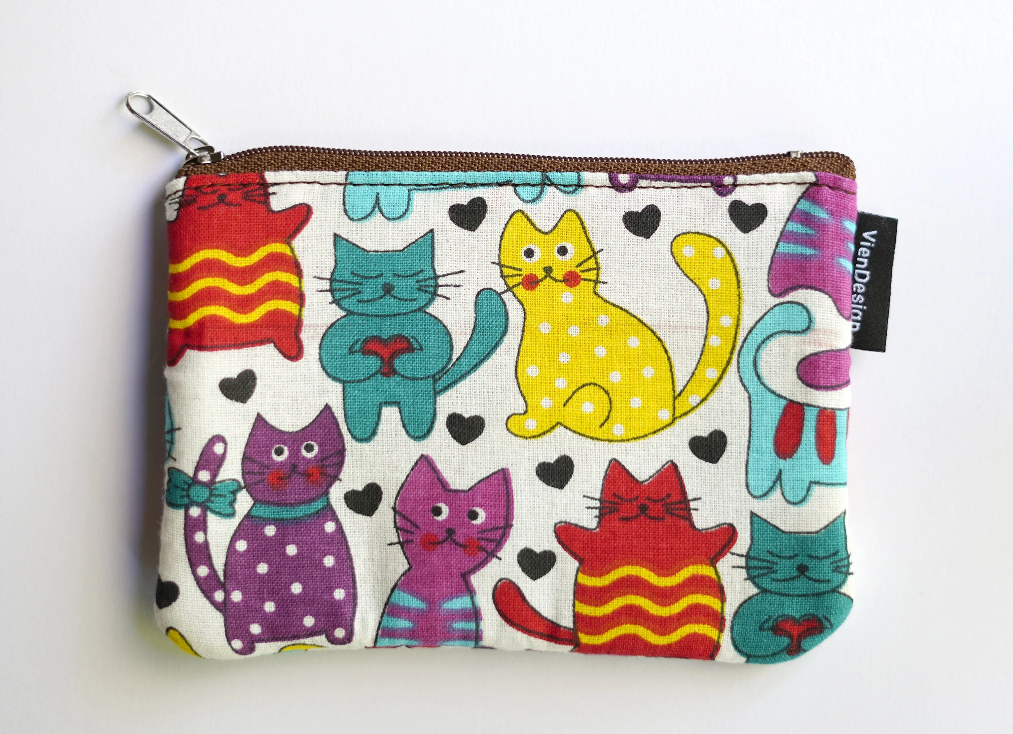 Viendesign Small Purse _ Cats White  02.jpg