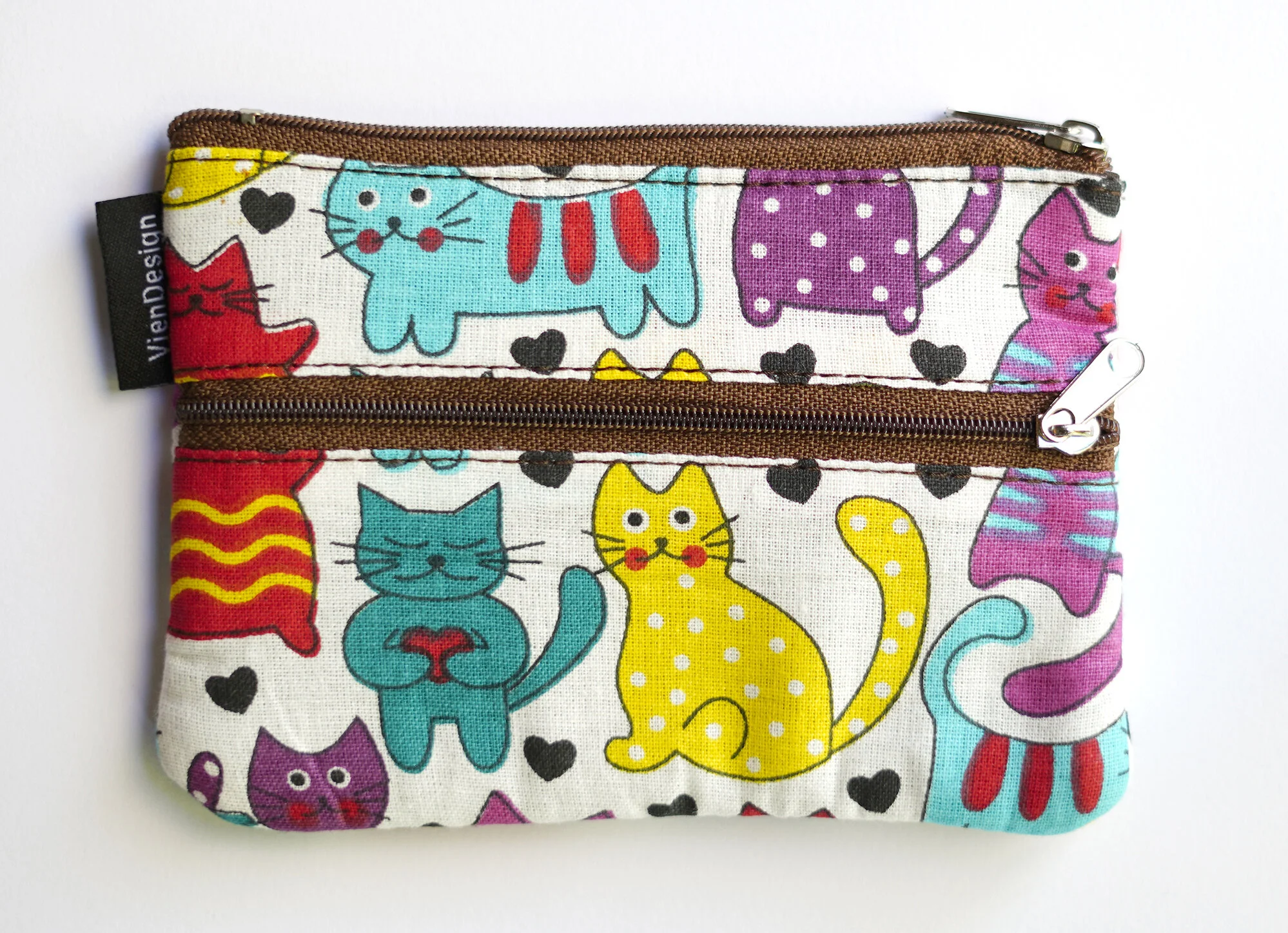 Viendesign Small Purse _ Cats White  01.jpg