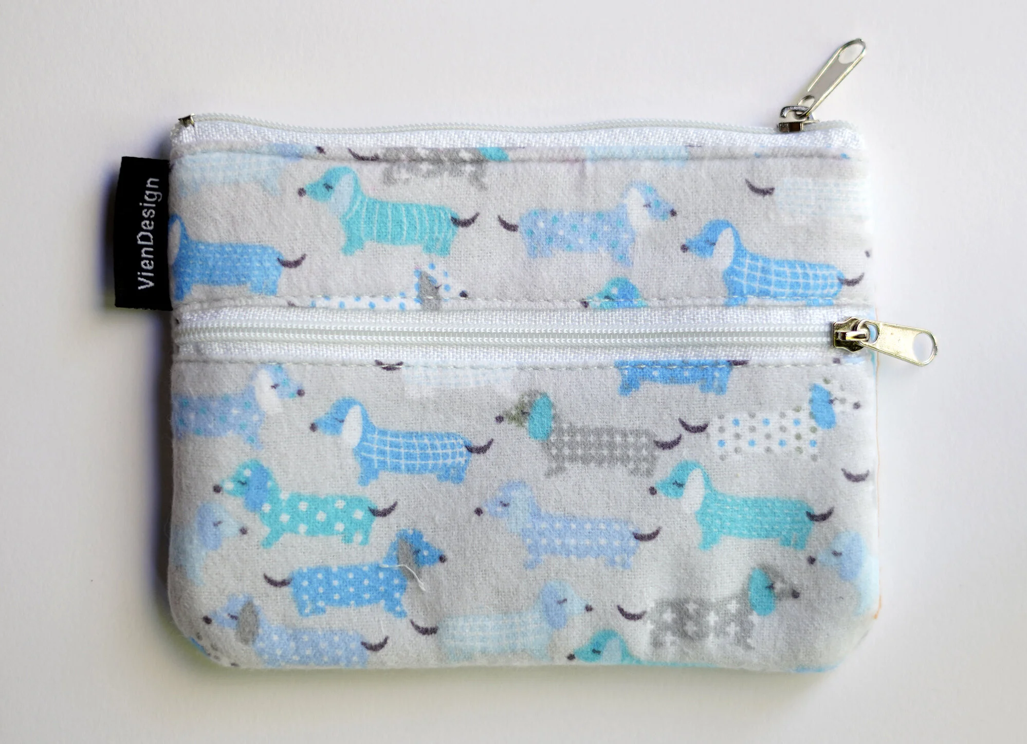 Viendesign Small Purse _ Dogs Blue  01.jpg