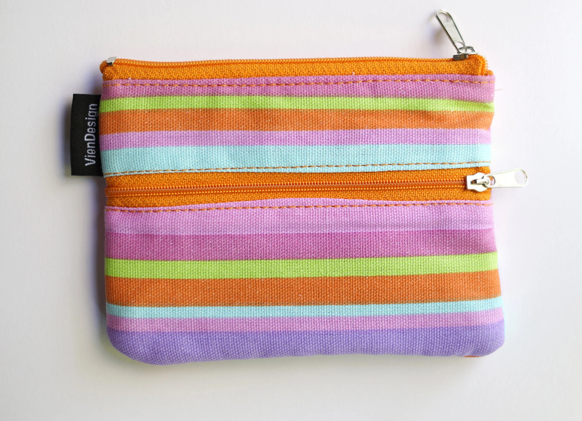 Viendesign Small Purse _ Stripes Orange  01.jpg