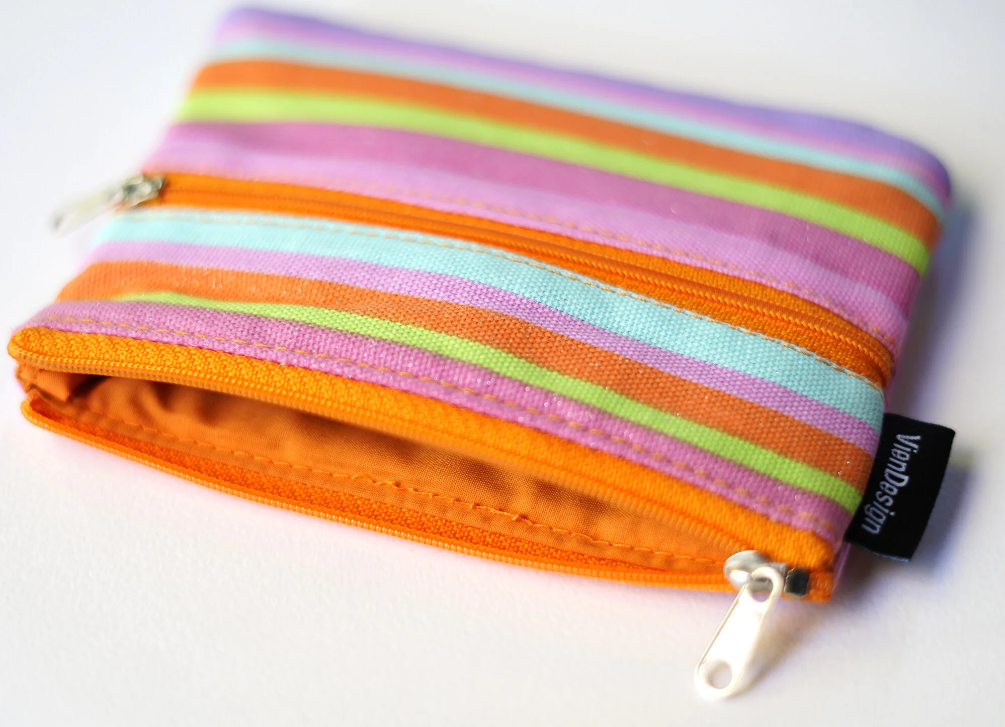 Viendesign Small Purse _ Stripes Orange  04.jpg