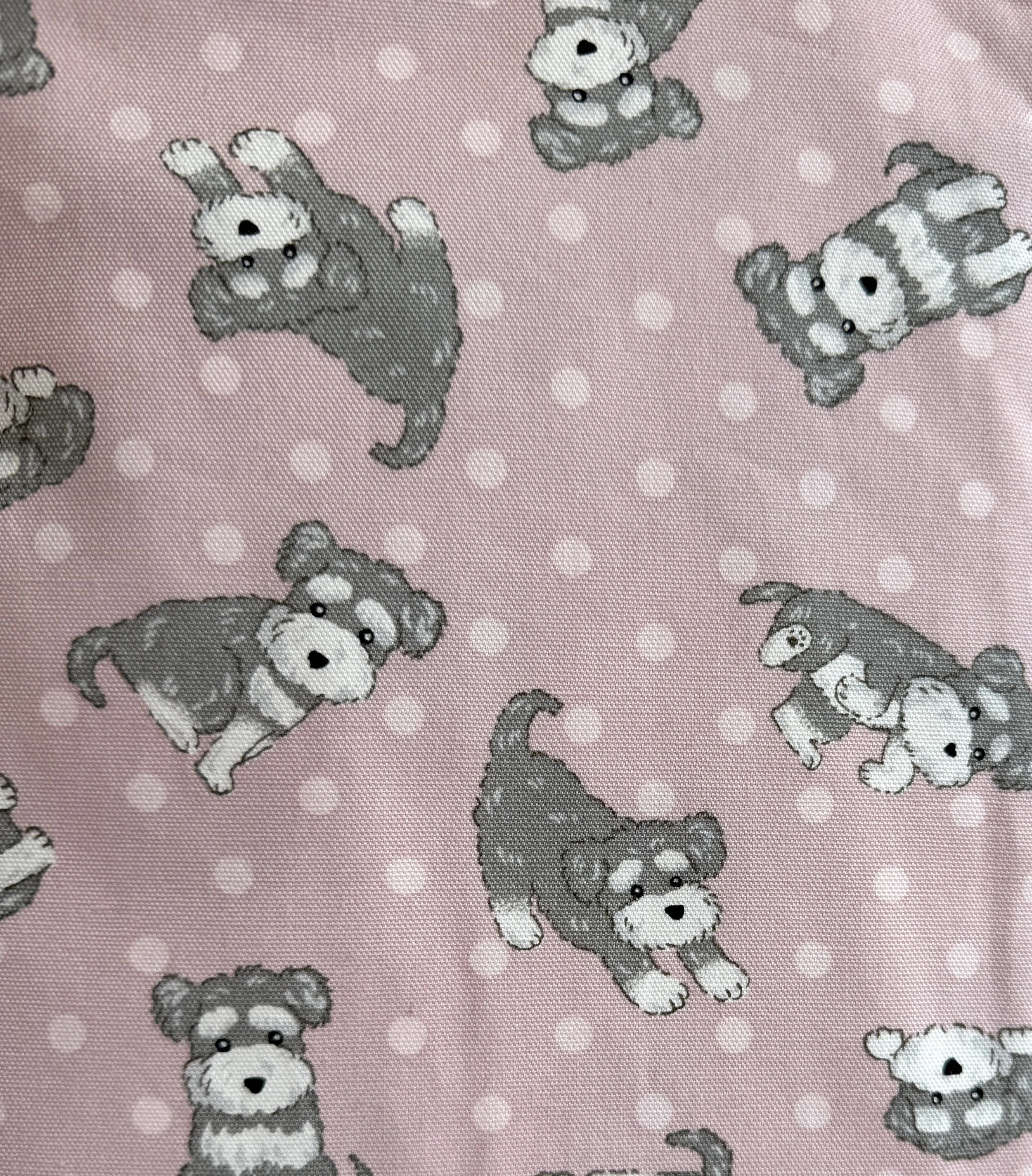JAPANESE FABRIC - DOGS ON PINK DOTS CLOSE-UP 01.jpg