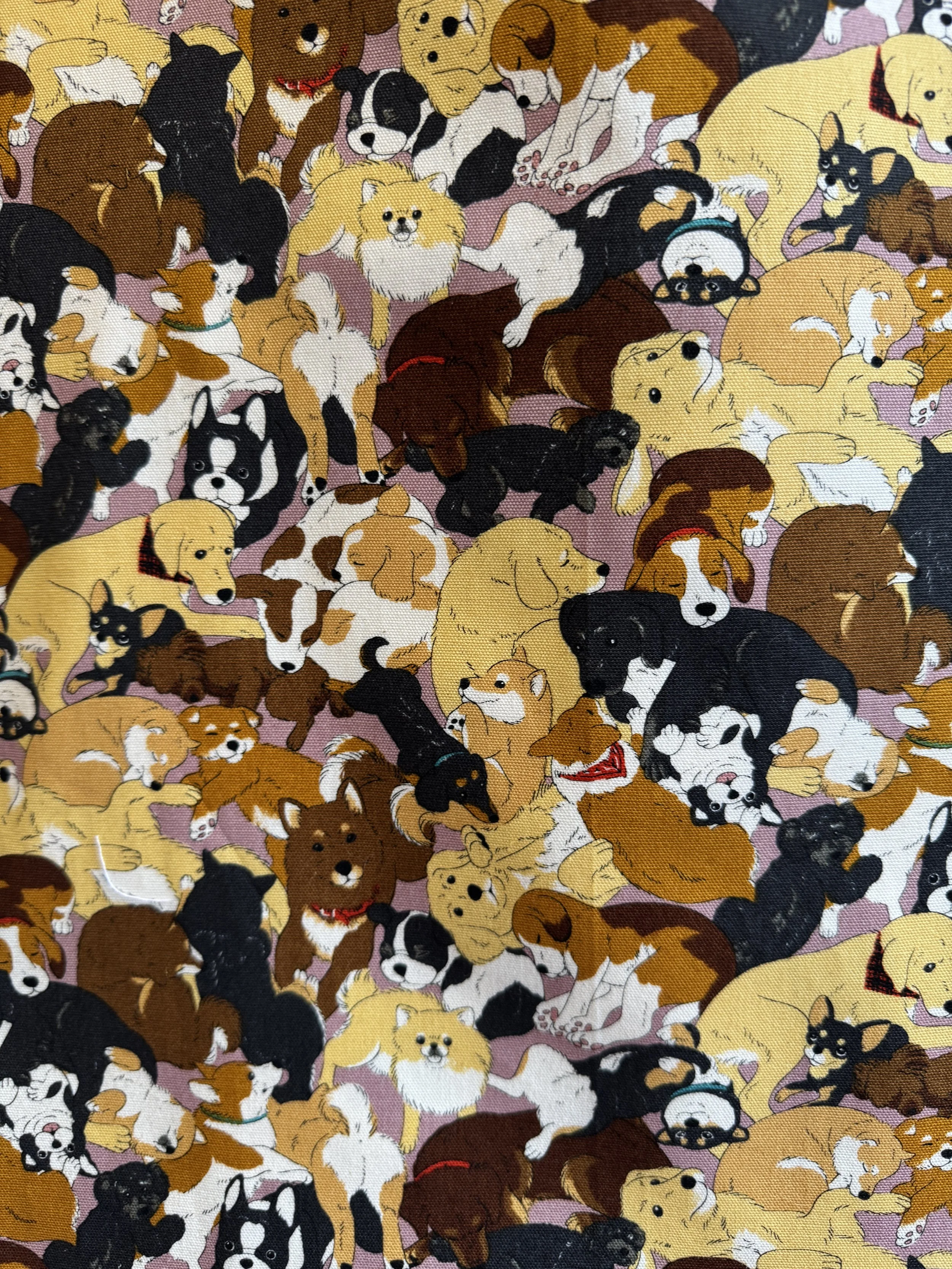 JAPANESE FABRIC - DOGS ON BROWN CLOSEUP 01.jpg