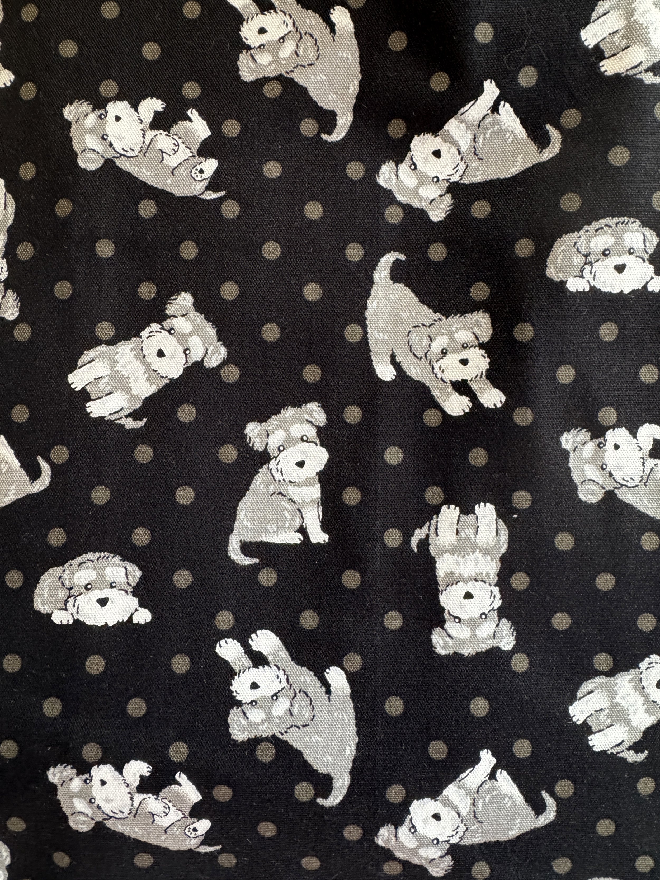 JAPANESE FABRIC - DOGS ON BLACK DOTS CLOSE-UP 01.jpg