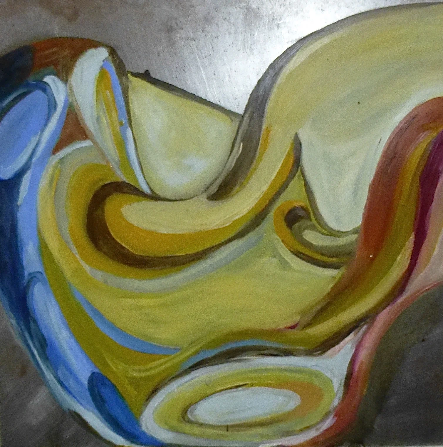 Untitled 1, oil on steel,  12x12 Inches (Copy)