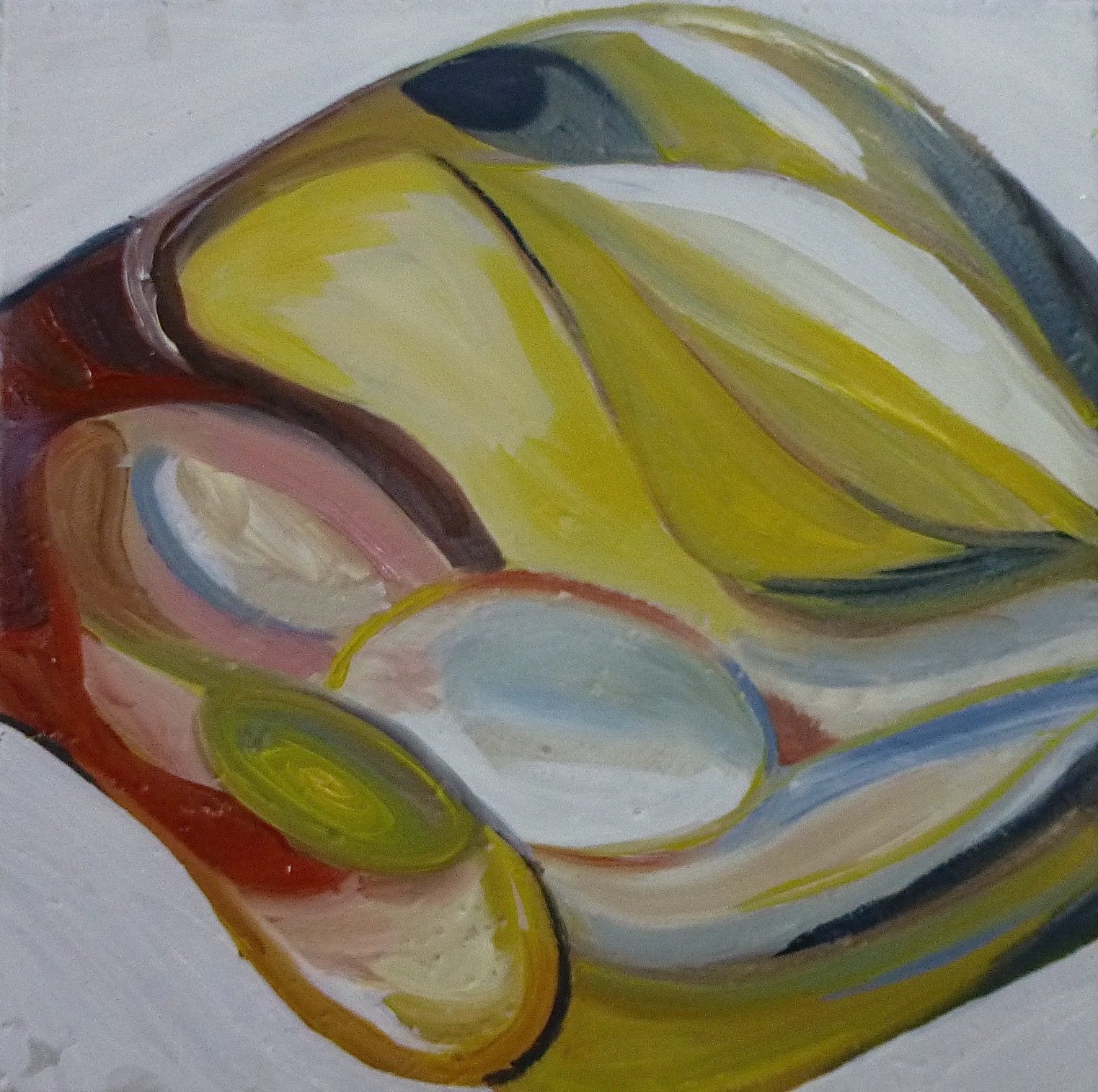 Untitled 2, oil on tile, 12x12 Inches (Copy)