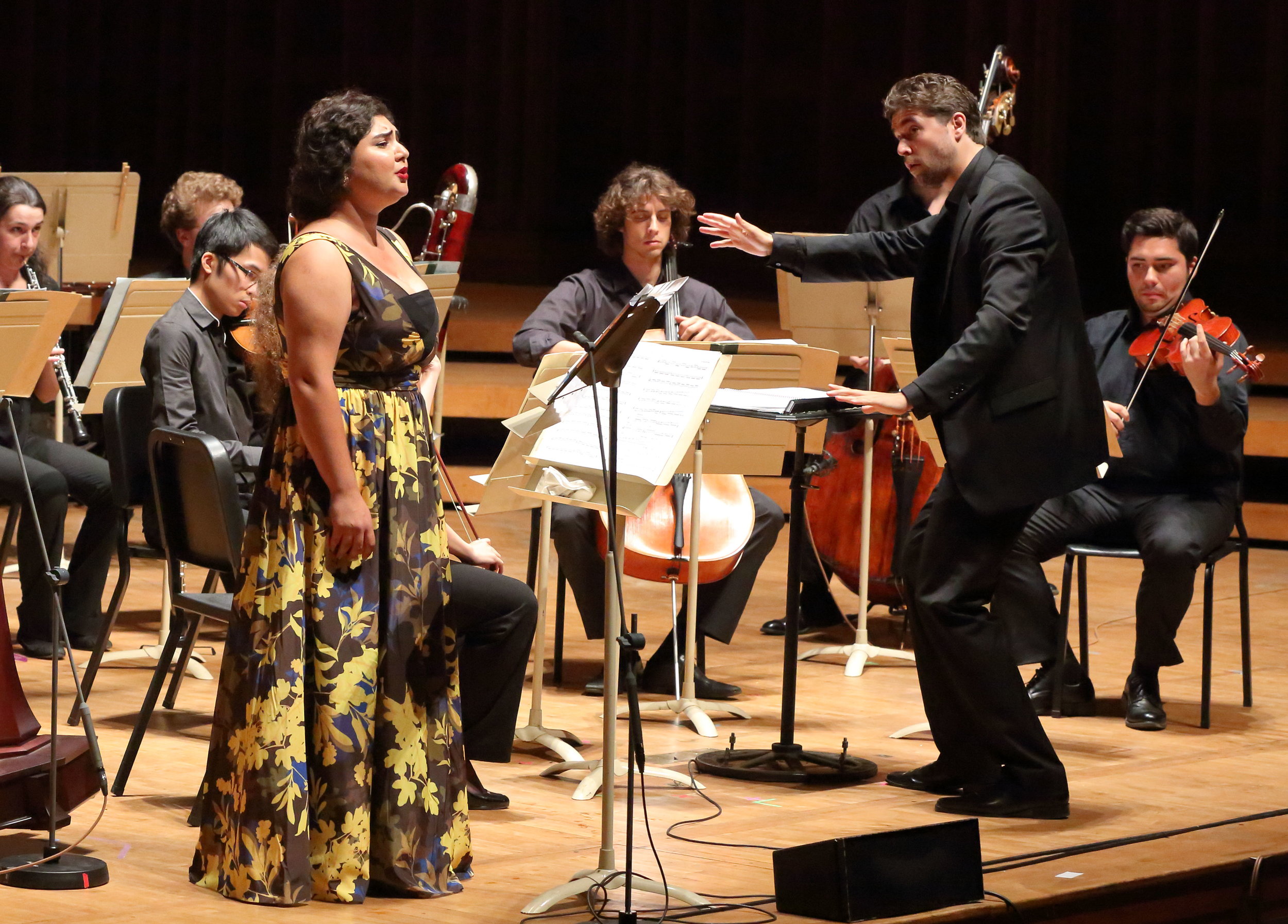 Soprano Bahareh Poureslami, conductor Christian Reif, and the TMCO perform Esa-Pekka Salonen's -Five Images after Sappho- (1999), 7.21.2016 (Hilary Scott).jpg