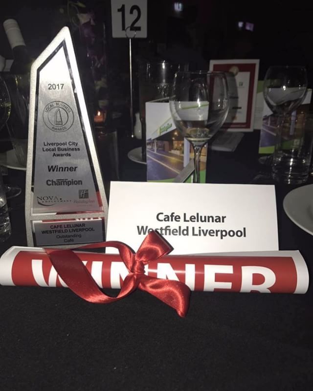 Cafe Lelunar @ Liverpool winners of 2017 Local Business Awards!

Great job team! !