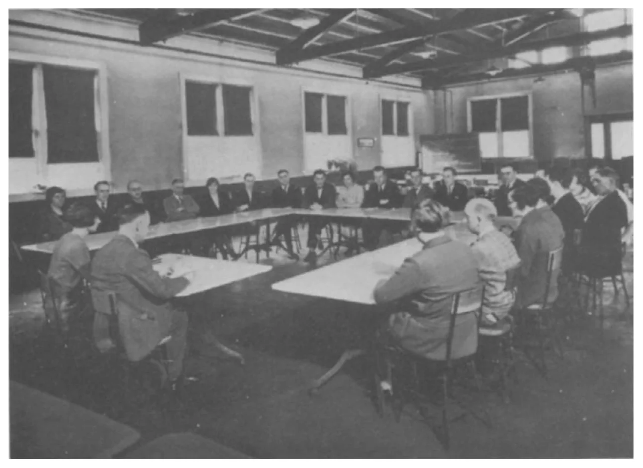 A Columbia Conserve Council Meeting, circa 1920s (Bussel 1997; crediting The Lilly Library, Indiana University, Bloomington, Indiana).jpg