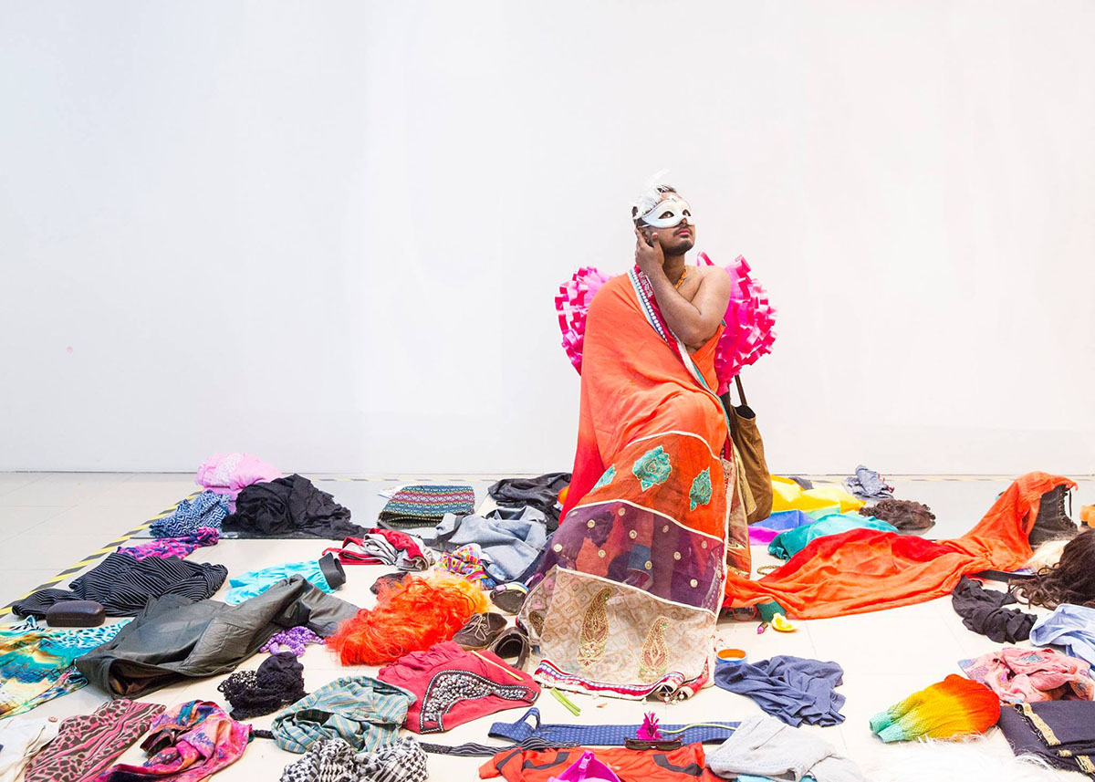 Ali Asgar, Inside the Zone, Outside your Conscience , 2016. Courtesy of the artist. Photo courtesy of the Dhaka Art Summit and Samdani Art Foundation. Photo credit: Jannatul Mawa