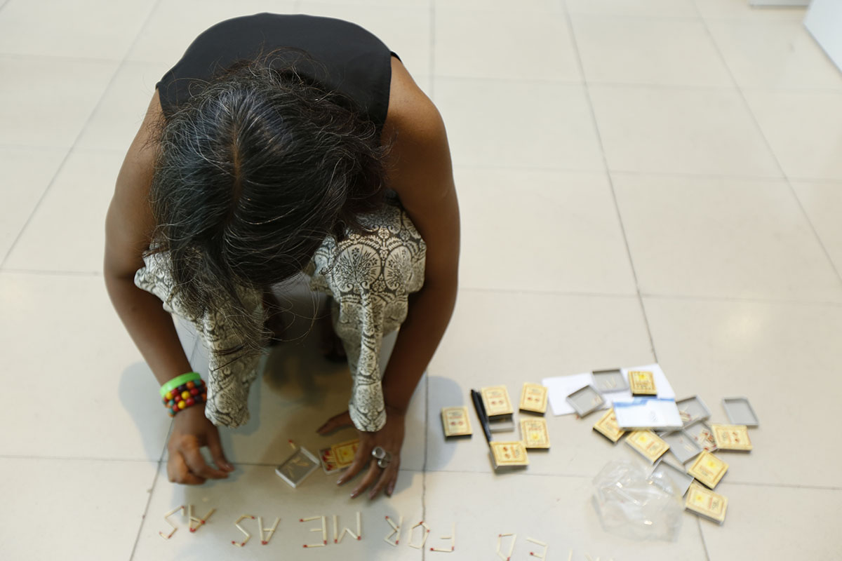 Manmeet Devgun, TIME HAS A START AND AN END-DO I BELIEVE THAT NOTION? , 2016, courtesy of the artist. Photo courtesy of the Dhaka Art Summit and Samdani Art Foundation. Photo credit: Noor Photoface