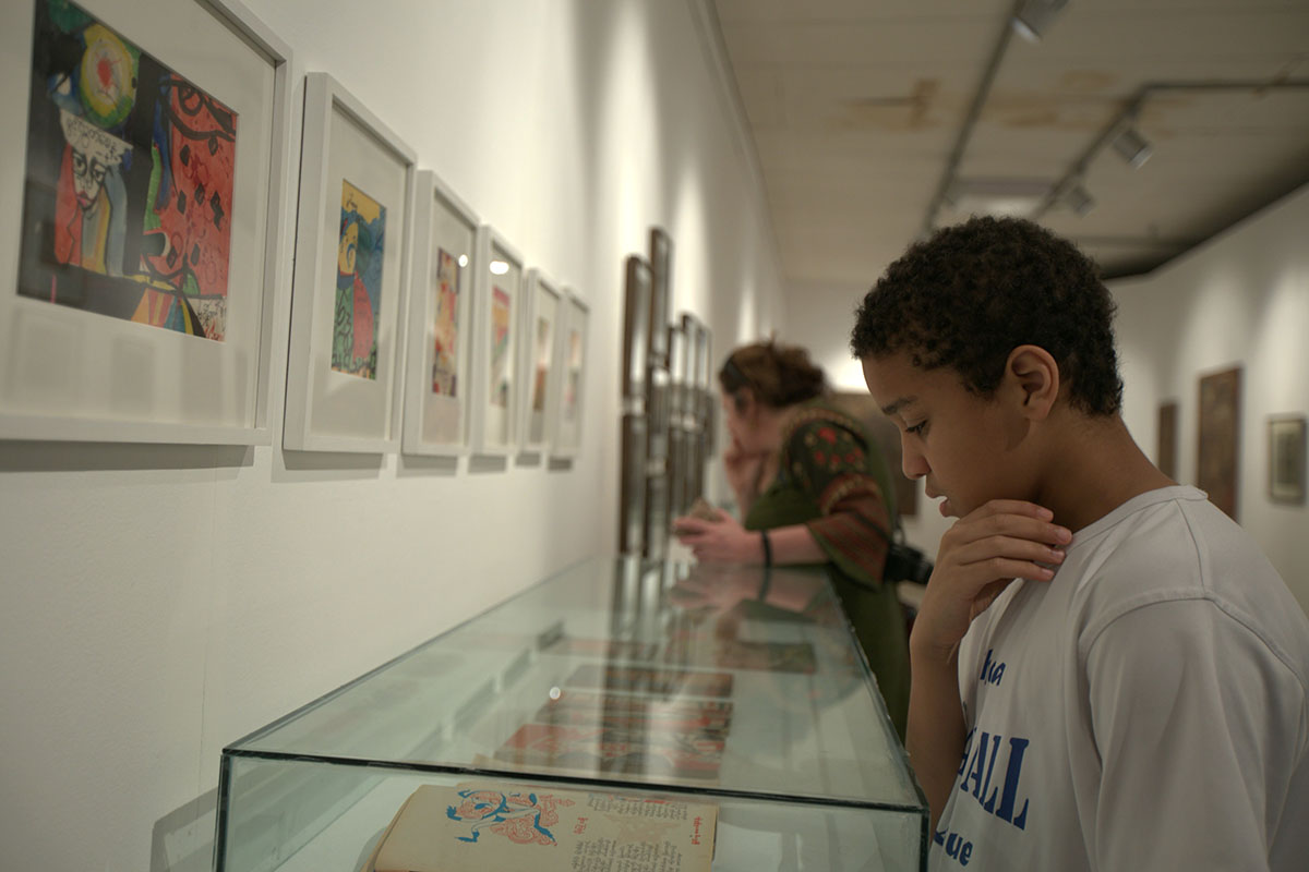 Installation view, works by Bagyi Aung Soe. Courtesy of the Samdani Art Foundation Collection, private collection, Singapore and Bagyi Lynn Wunna collection, Yangon. Photo courtesy of the Dhaka Art Summit and Samdani Art Foundation. Photo credit: Noor Photoface 