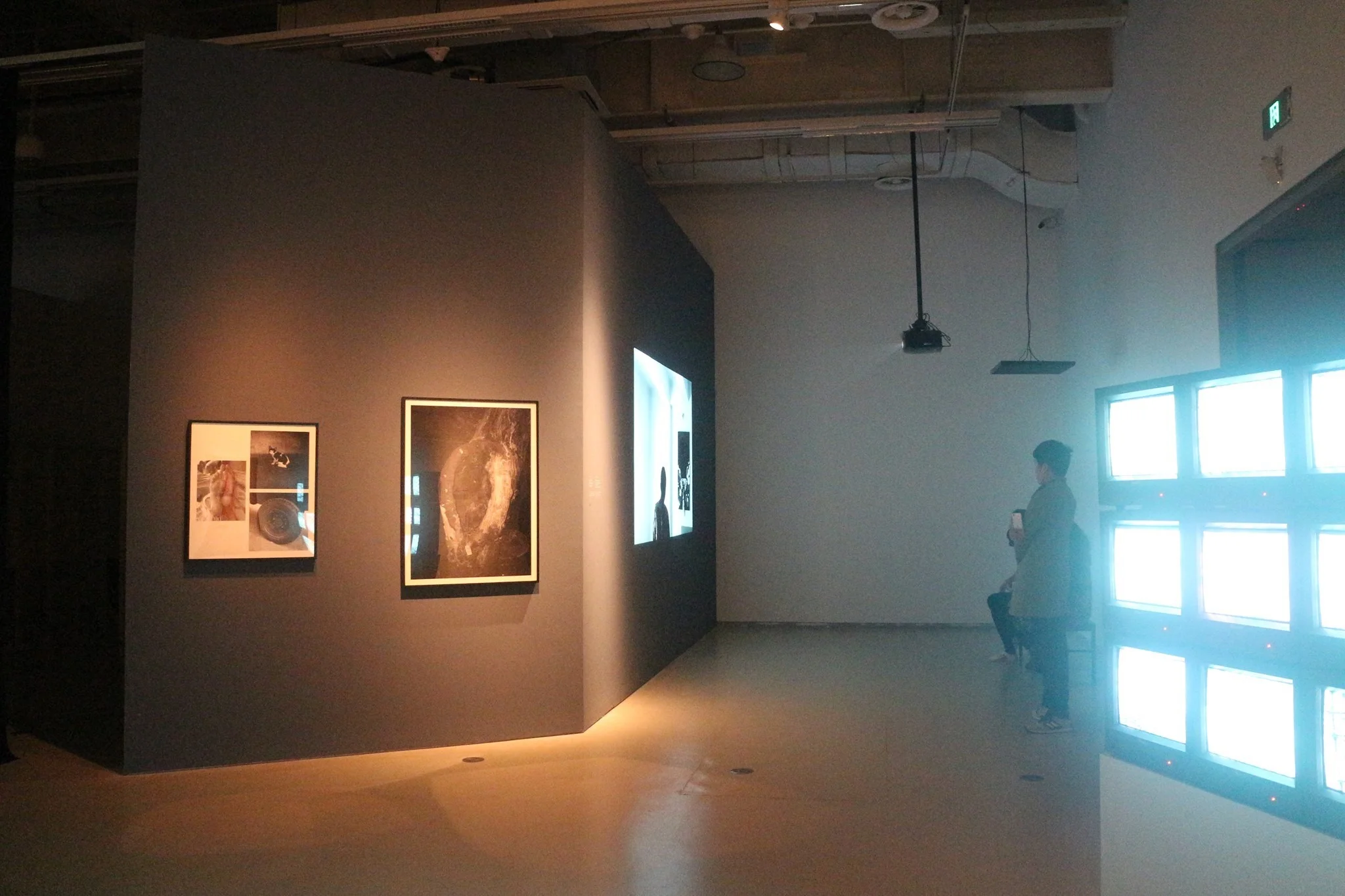 Rafiqul Shuvo, (left) Communal Alienation 13, 2015 and (right) Faster Satiation, But Only For Nevertheless Behaviour , 2014. Photo courtesy of the artist.