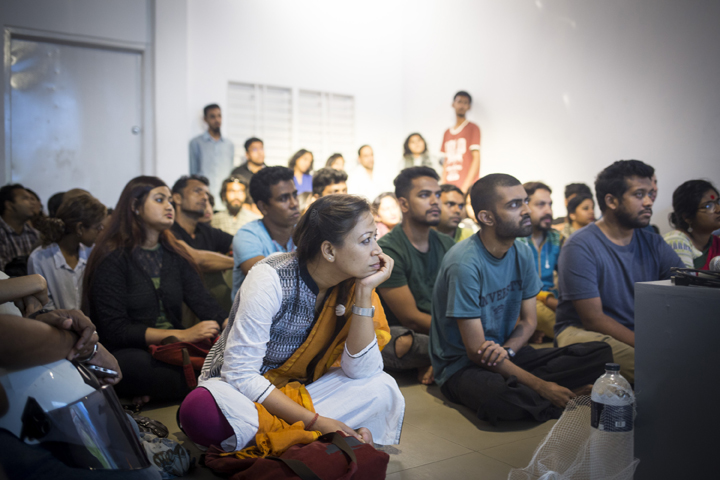Susan Philipsz and Asim Waqif Seminar, Samdani Seminars 2017. Courtesy of the Samdani Art Foundation