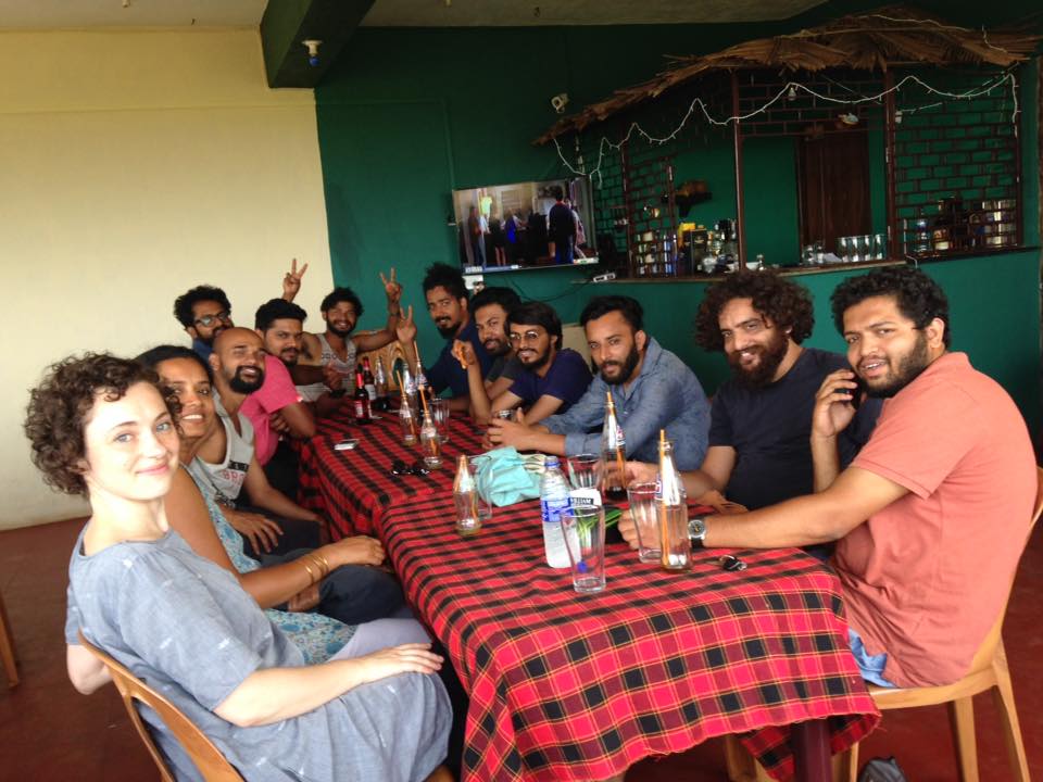 Resident artists enjoying time together, image courtesy Marzia Farhana