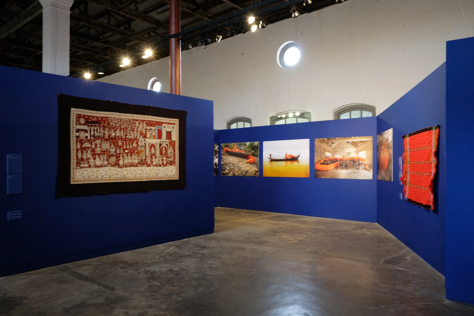 Installation image of A beast, a god, and a line at TS1, Yangon. Courtesy of TS1. Photo credit: Pyinsa Rasa.