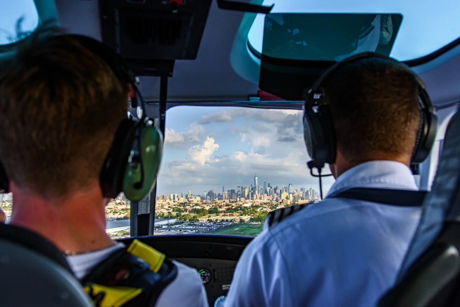 Helicopter Toward Manhattan