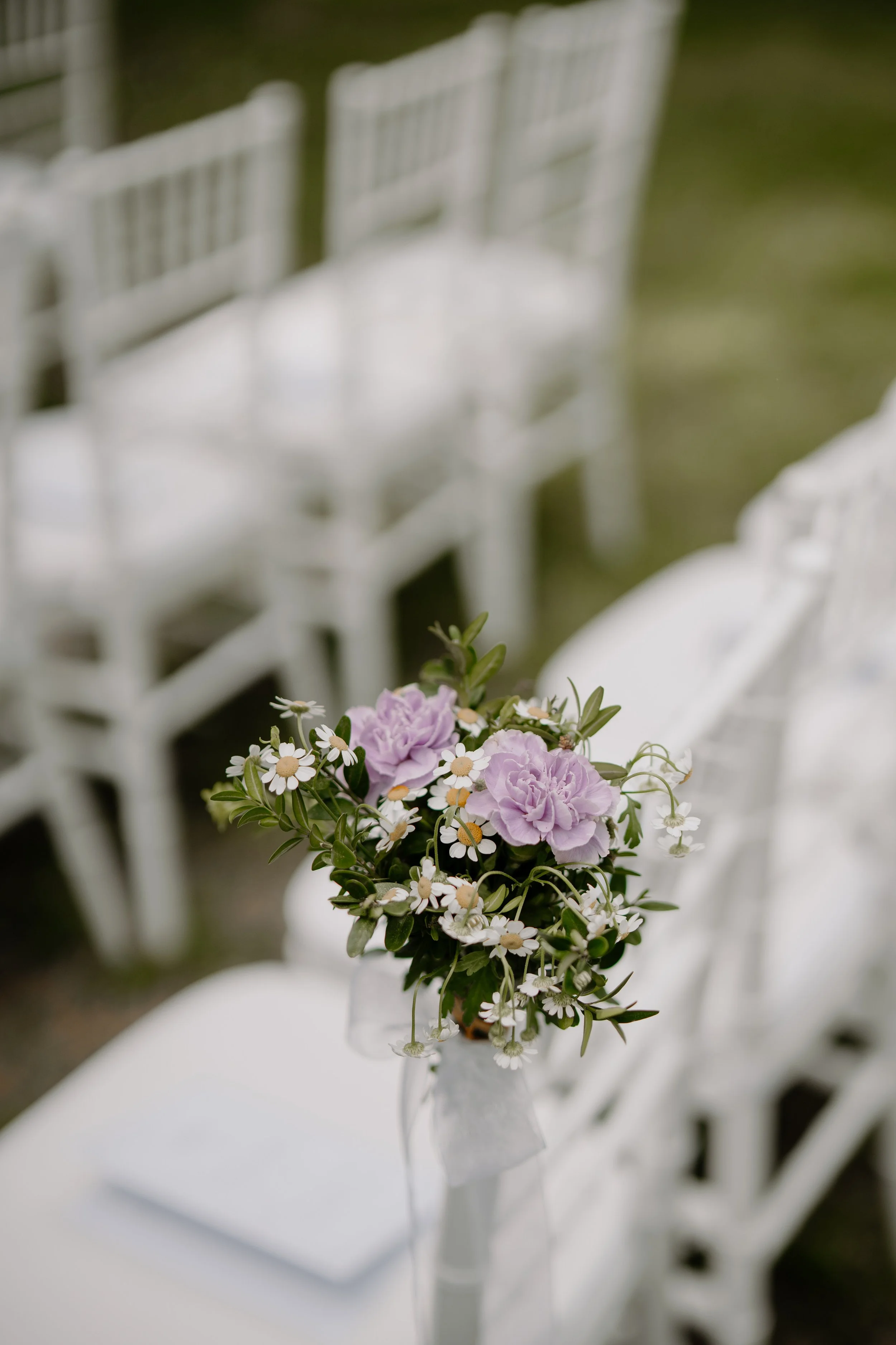 Tania Muser flower designer valpolicella bouquet romantici sedie cerimonia