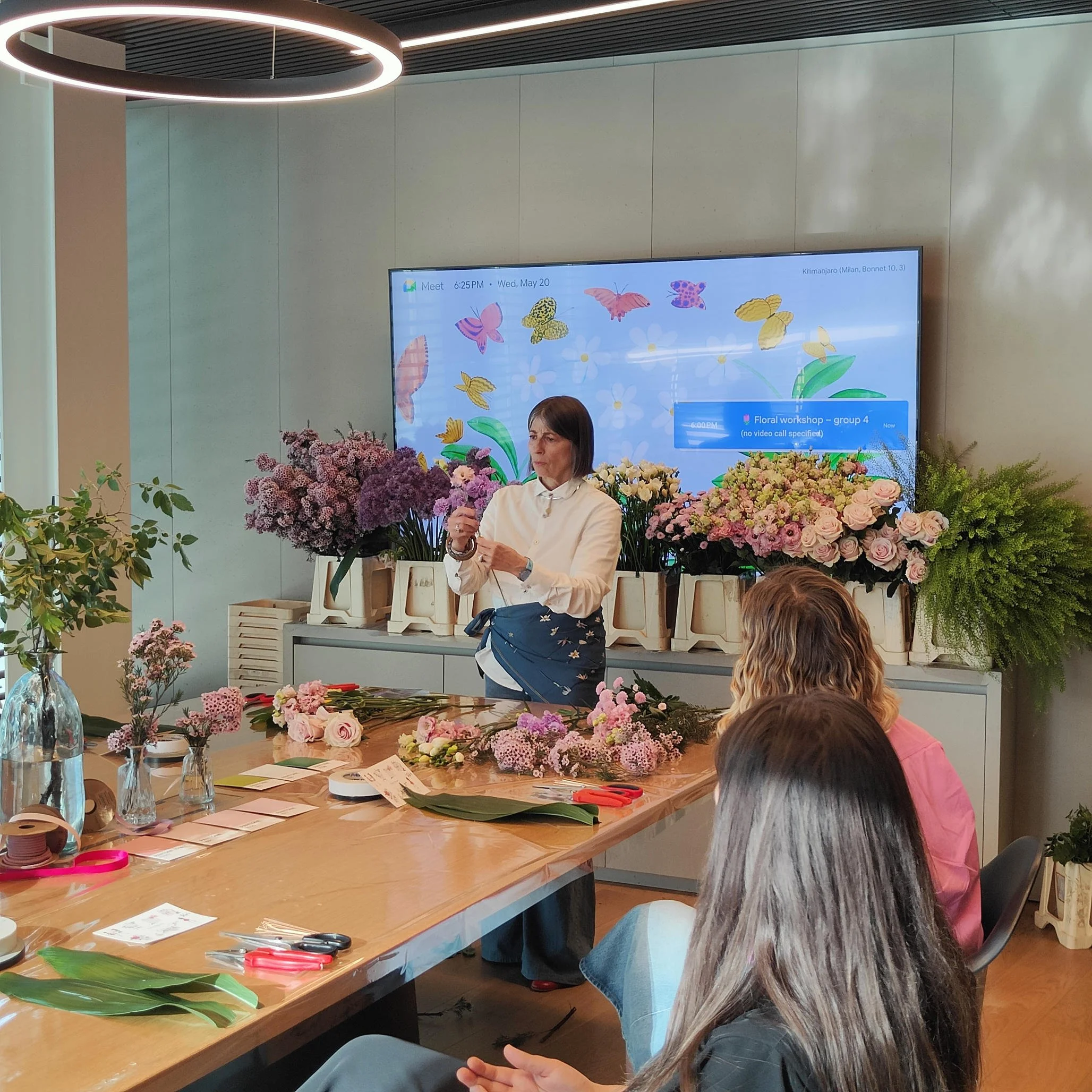 ania Muser corso di flower design fiori