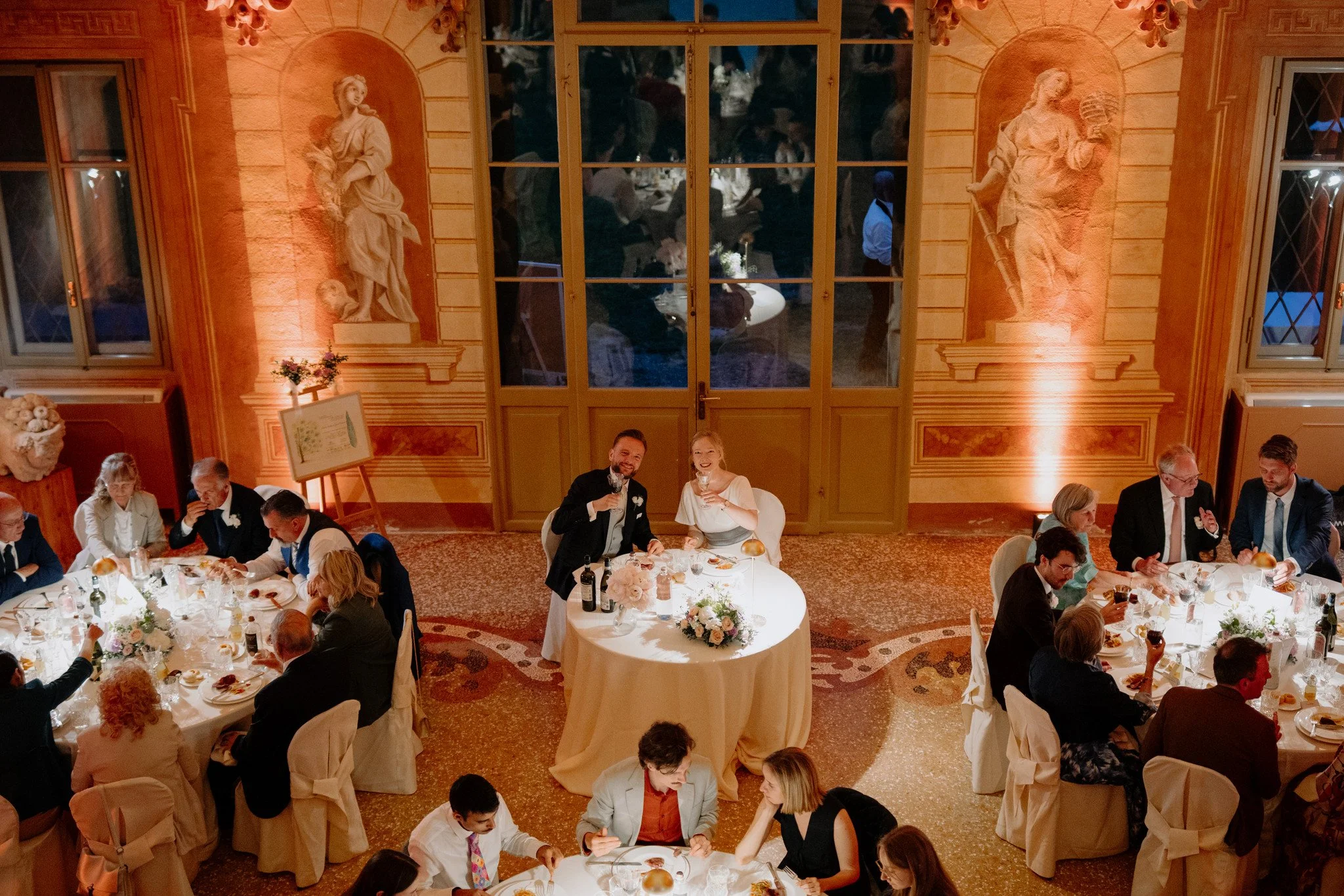 tania muser flower designer verona cena invitati sera