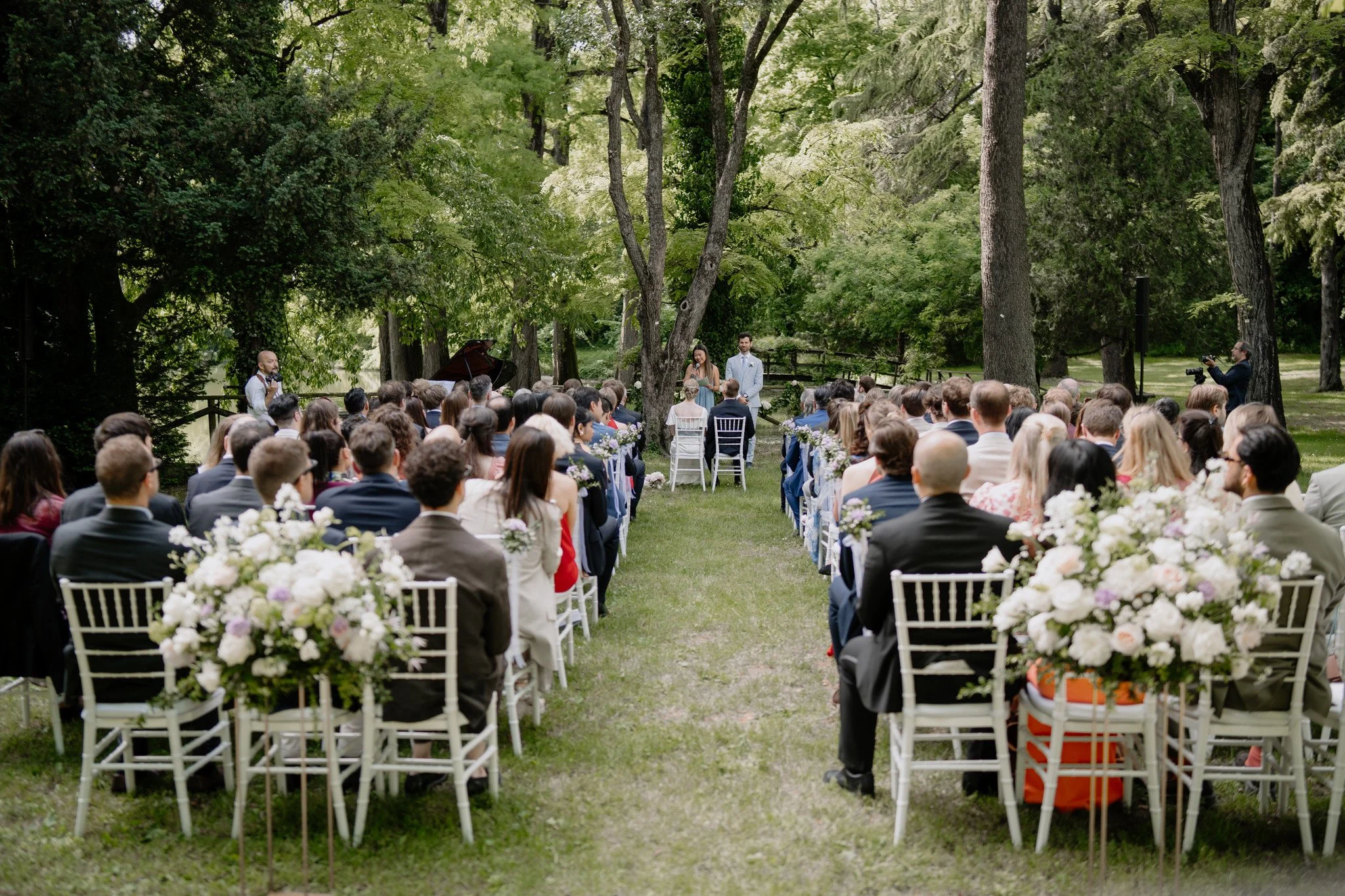 Tania Muser Italian wedding floral deisgner symbolic ceremony garden