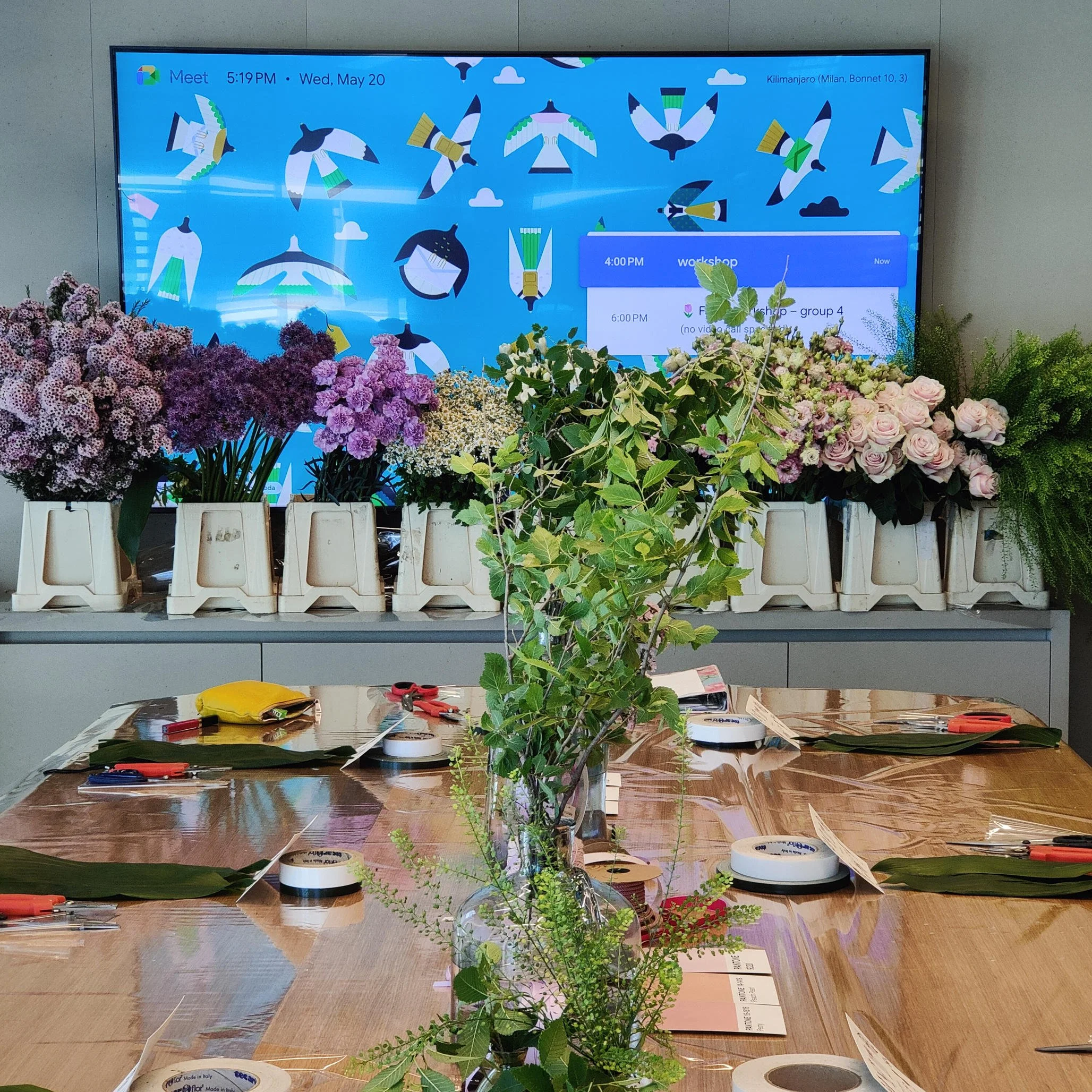 Tania Muser Fiori team building corso flower design