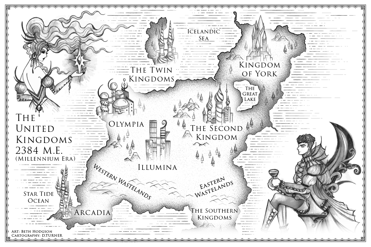 Future Punk Fantasy Book Map