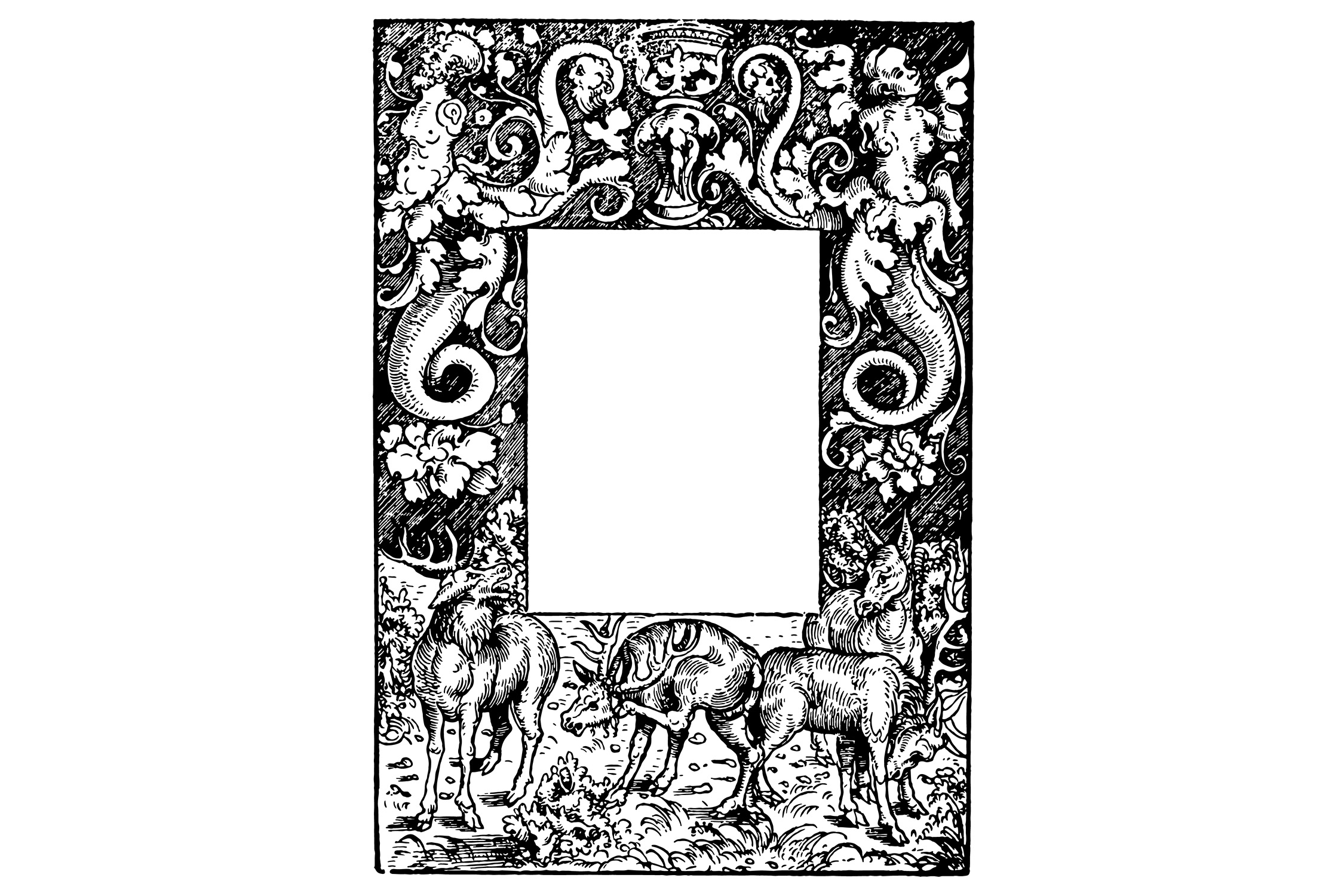 Title Block with Stags