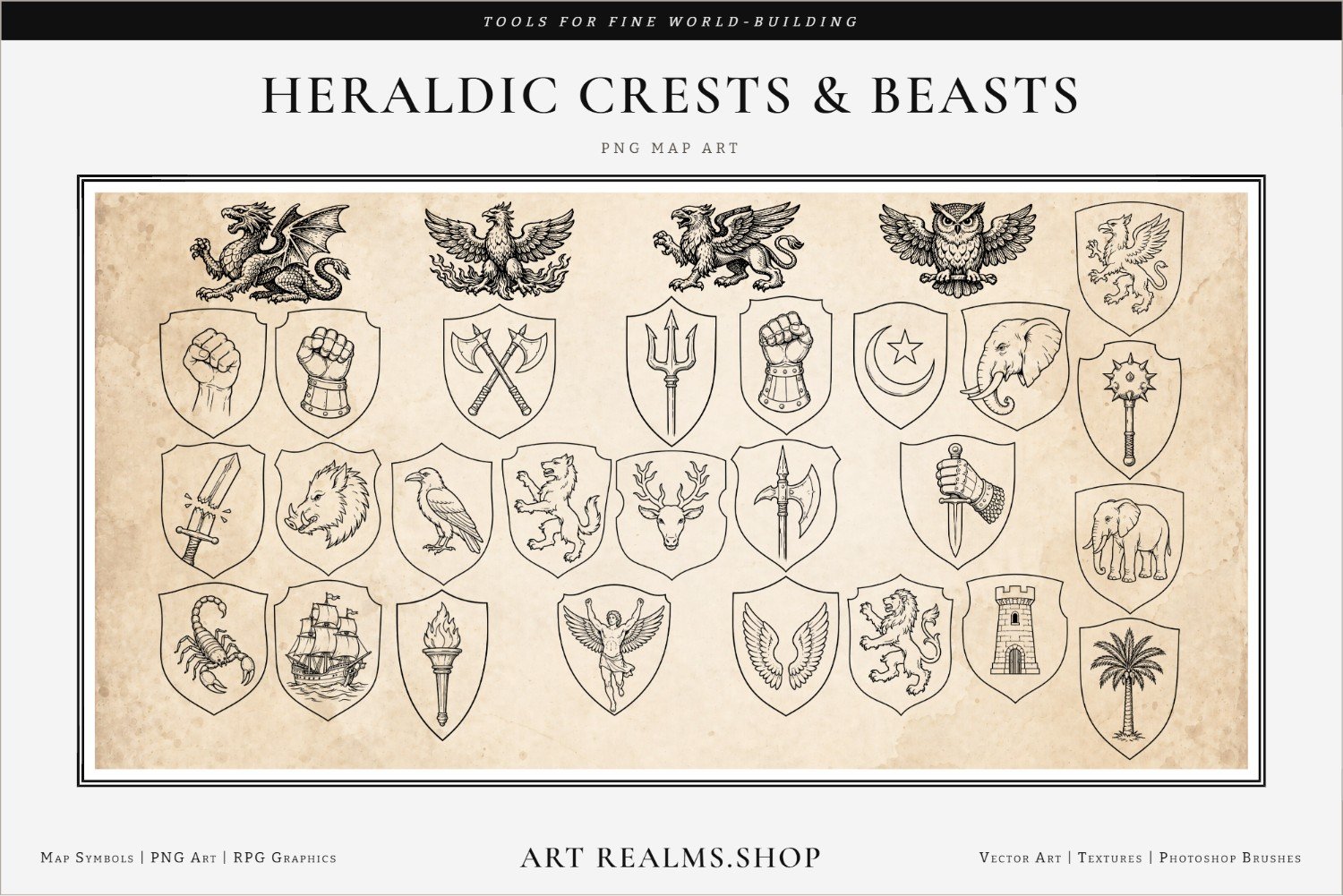 heraldic-crests-paper-overlay-heraldic-crests-beasts-framed-resized.jpg
