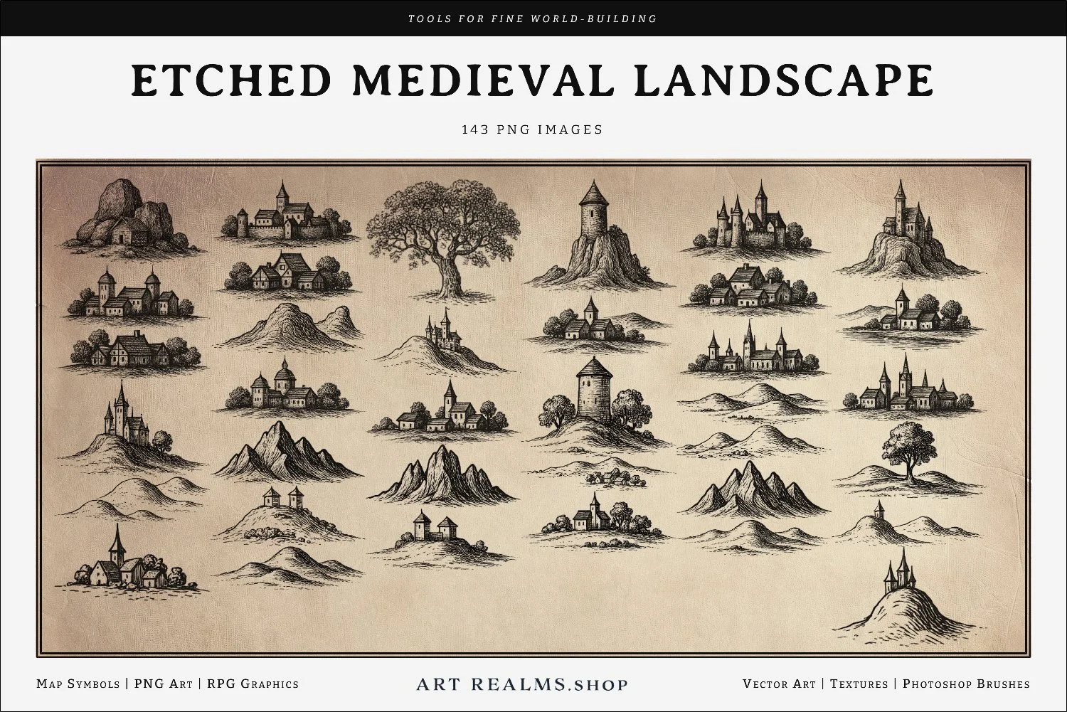 Map Symbols & Icons for RPG Maps & Books — Custom Fantasy Maps, RPG ...