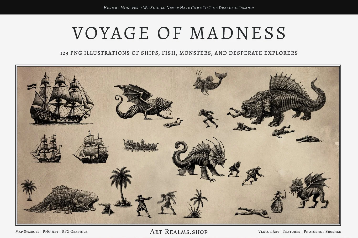 Sea Monsters Map 570+ Sea Monster Map Stock Illustrations,