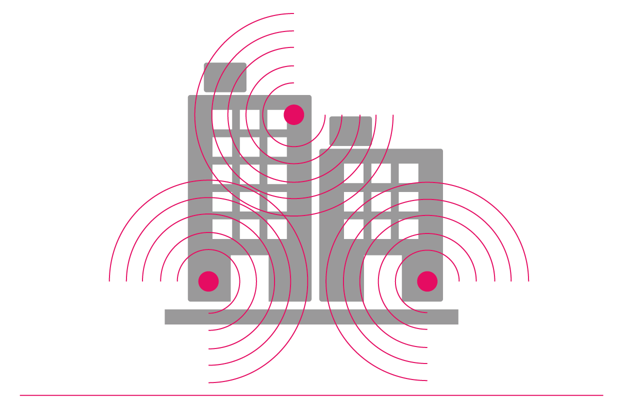 A managed wireless network in a multi-tenant building is a shared network, providing WiFi access for every tenant in the building.