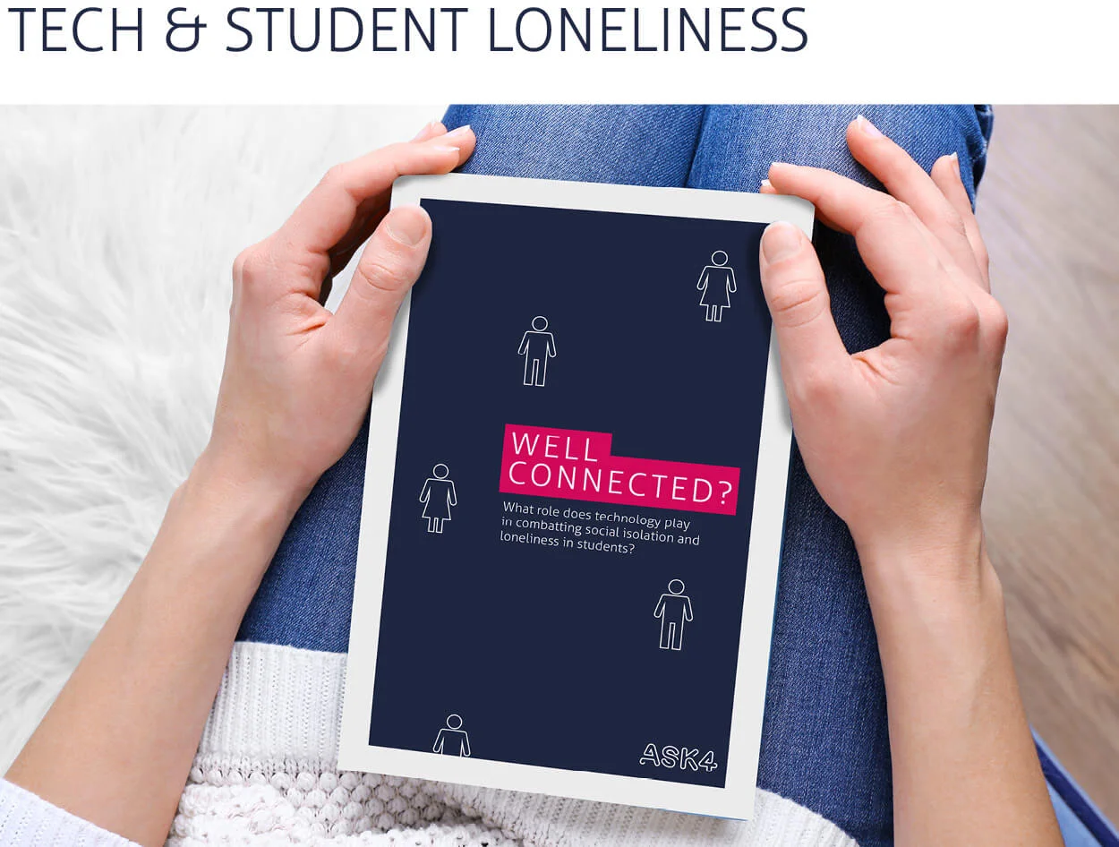 This paper explores how technology, that is smartphones and other Internet connected devices, services or apps, can impact positively or negatively on student loneliness. > read the report