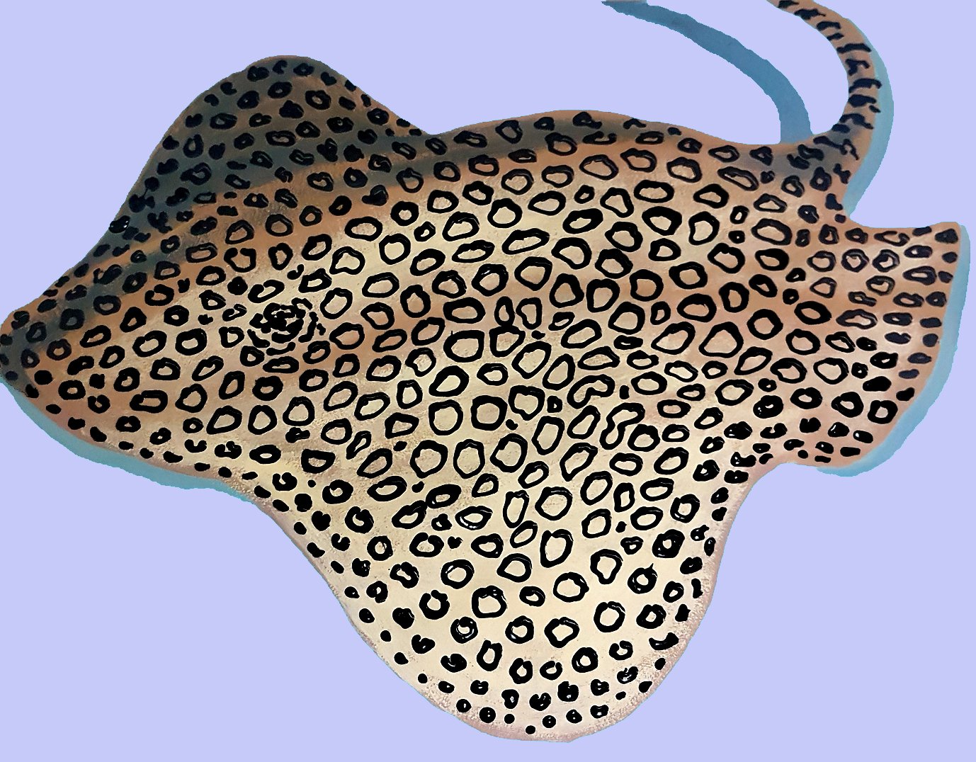 A dreamlike marine life study of a sting-ray, using soft gradients and intricate line-work to capture the fluid beauty of the ocean in a modern style.