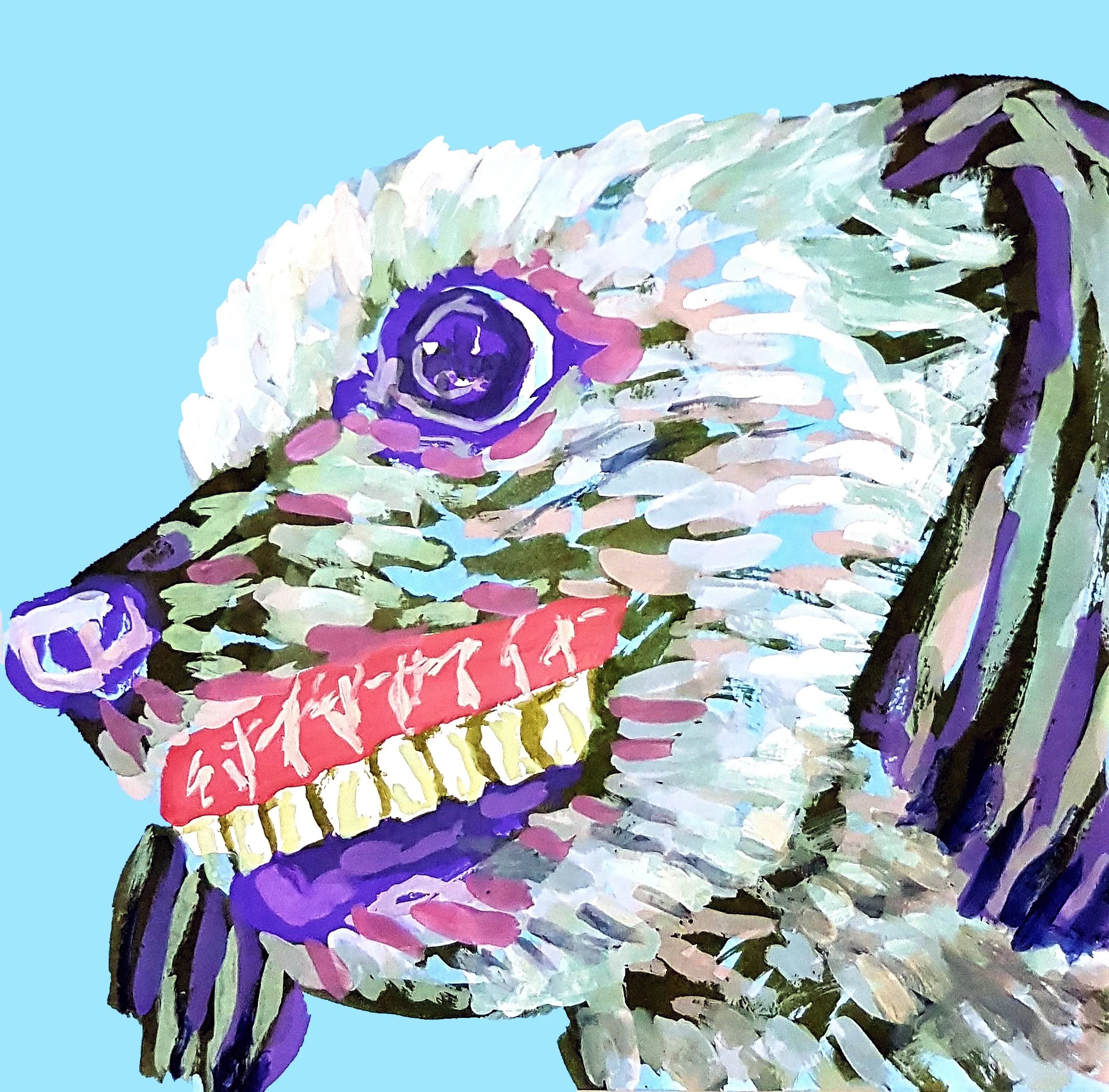 A thought-provoking surrealist ink piece that reimagines familiar funny teeth through a dreamlike and often satirical lens.