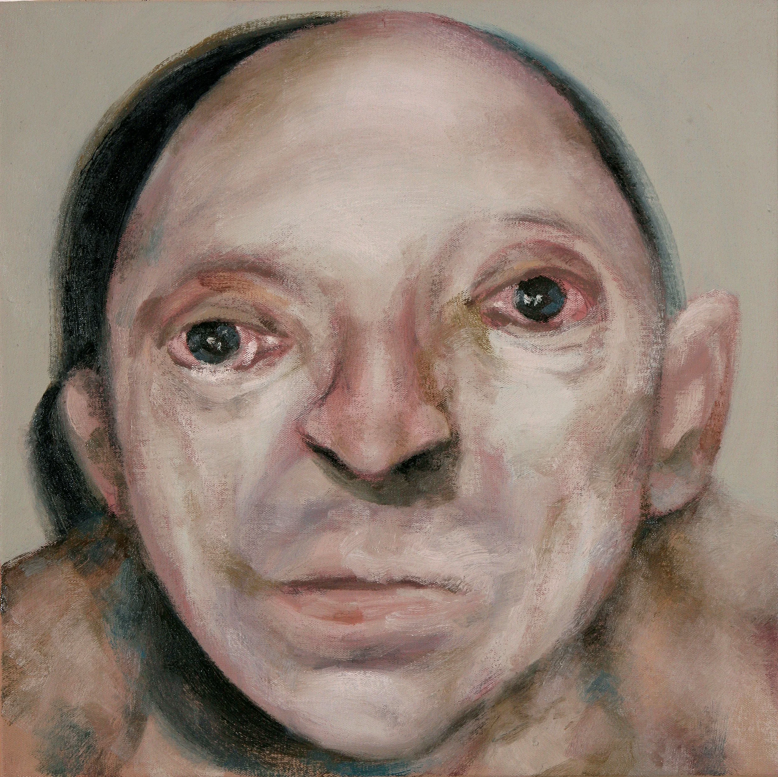 A realistic and emotional oil portrait of an elderly man, focusing on life experience and texture.