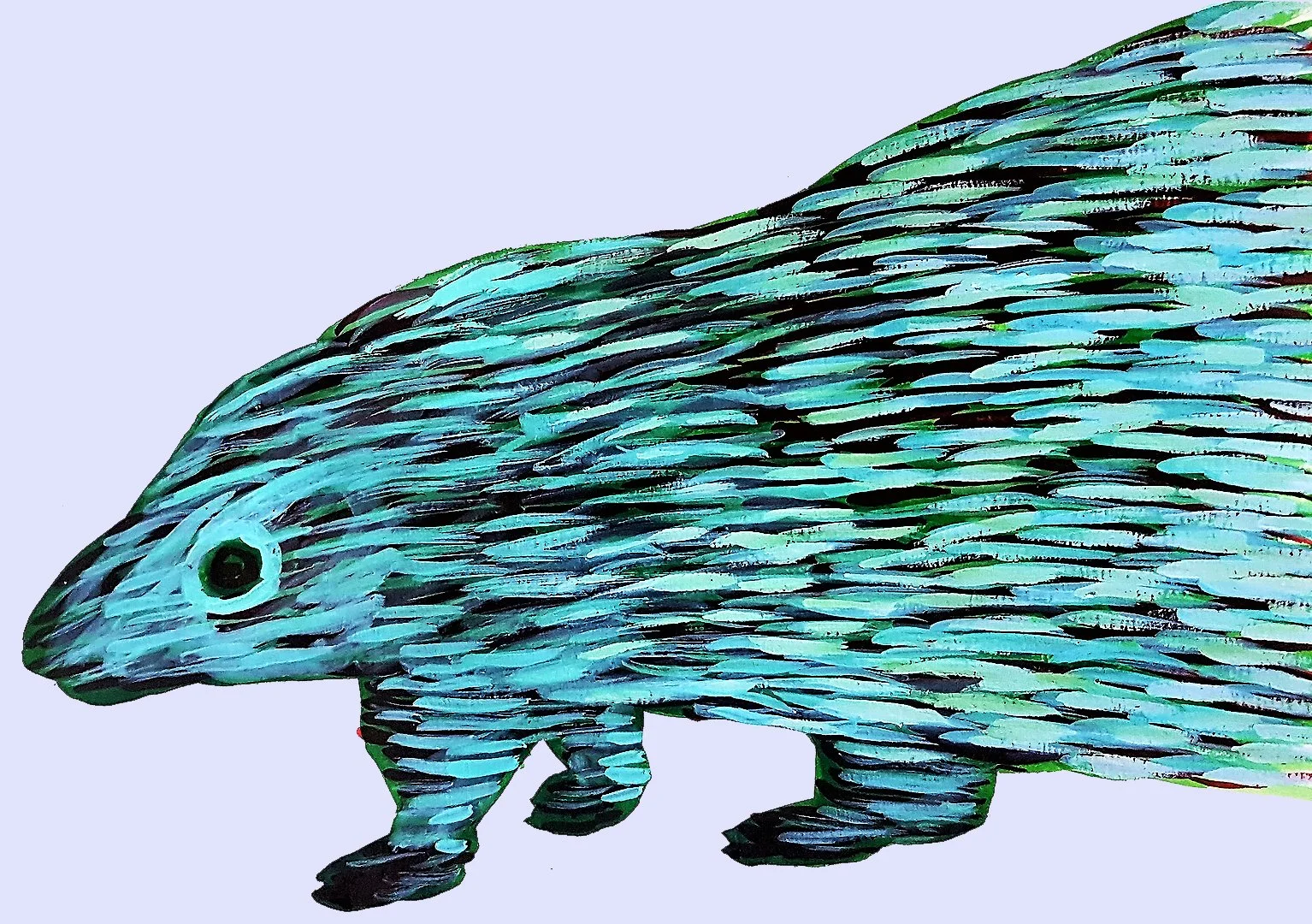 A thought-provoking surrealist ink piece that reimagines familiar subjects through a dreamlike and often satirical lens.